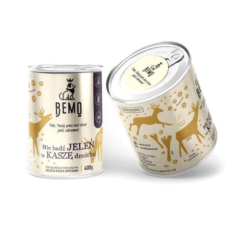 Bemo Nie Badz Ciervo, W Kasze Dmuchaj Comida Húmeda Para Perro 400g
