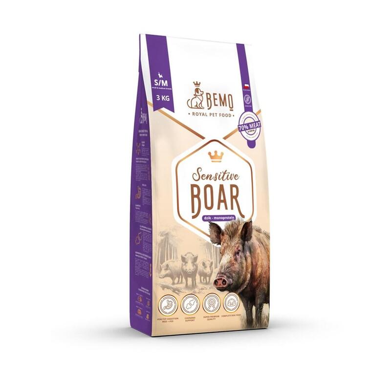 Bemo Sensitive Boar Small/Medium Mono - Alimento Seco Para Perros - 3kg