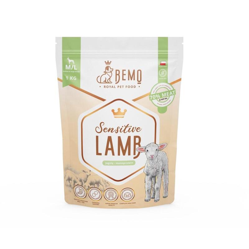 Bemo Sensitive Lamb Medium/Large Mono - Alimento Seco Para Perros - 1kg