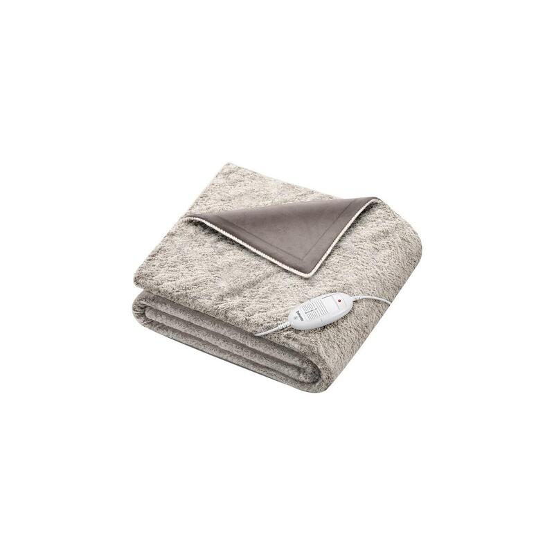 Beurer Manta Cálida Cosy Nordic Hd 75, Manta Eléctrica Gris, 130 X 180 Cm 42103