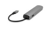 Epico Hub Usb-C A 4k Hdmi  3usb-A  Usb-C  Ethernet - Plata
