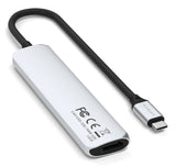 Satechi 6-W-1 Usb-C Slim Multiport Usb-C (Usb-C, 2x Usb-A, 4k Hdmi, Czytnik Kart Micro/Sd) (Srebrny)