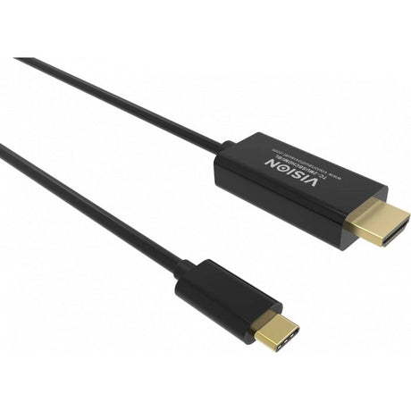 EAN 1043055200000 - Vision TC 2MUSBCDP8K/BL cable DisplayPort 2 m USB Tipo C Negro imagen 3