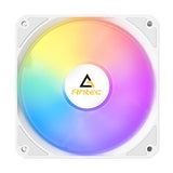 Kit 3 Ventiladores Pc  Auxiliar P12 A-Rgb Blanco Antec Pack De 3/ Argb Pwm 120mm/ Anti-Vibration