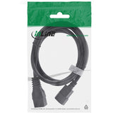 Adaptador De Corriente Inline, Iec-60320 C14 A C19, 3x1,5mm², Máx. 10a, Negro, 2m