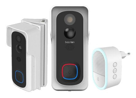 Bea-Fon Visitor 2v-Set Blanco Videotürklingel Inkl. Glocke Modell Chime 2