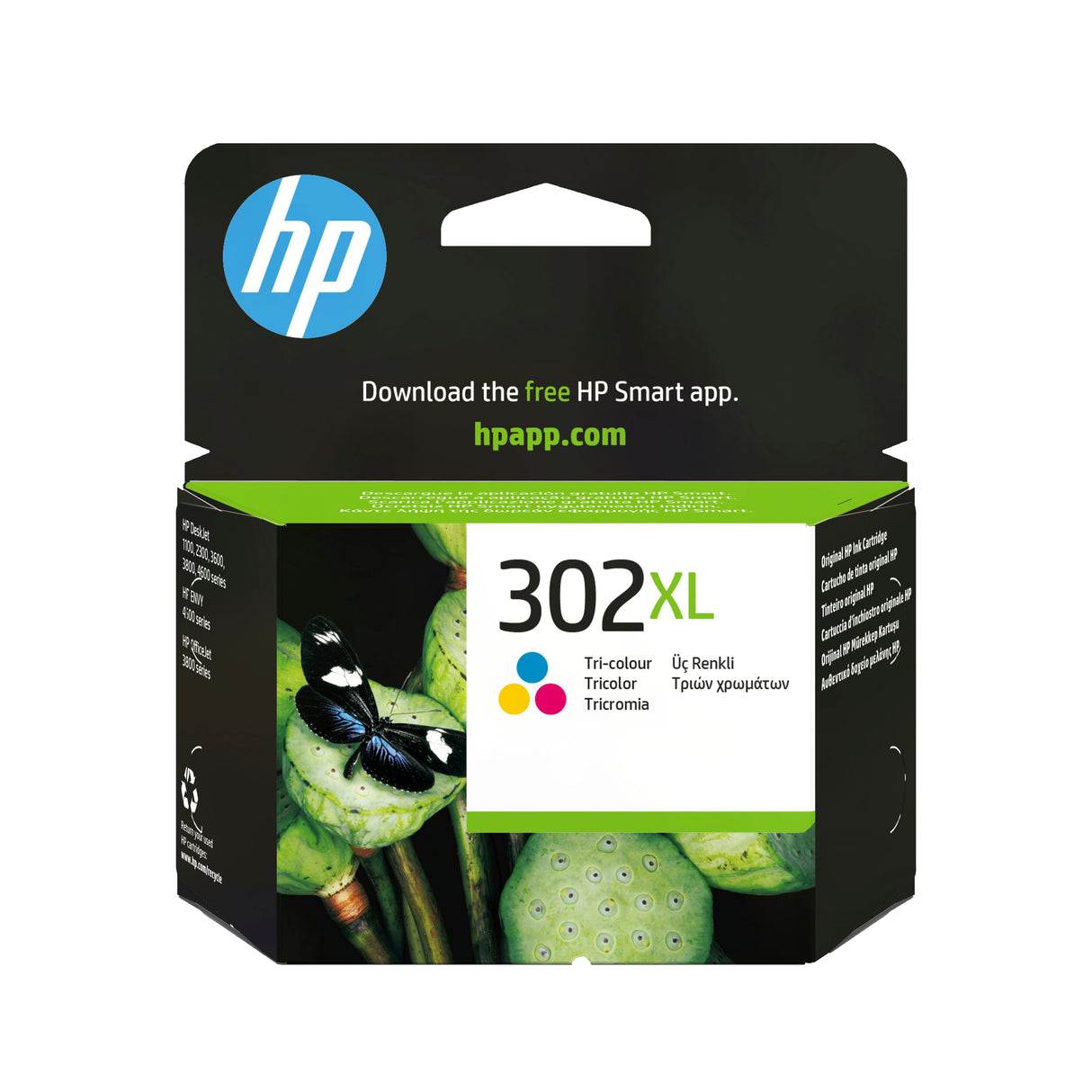 Hp Tinta F6u67ae / 302xl Xl C,M,Y