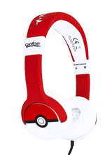 Auriculares Infantiles Otl Pokemon Pokeball/ Jack 3.5/ Rojo Blanco