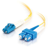 C2g Lc-Sc 9/125 Os1 Duplex Singlemode Pvc Fiber Optic Cable (Lszh) Cable De Interconexión Modo Sencillo Sc (M) A Modo Simple Lc (M) 2 M Fibra Óptica Impresión A Dos Caras 9/125 Micrones Os1 Sin Halógenos Amarillo