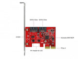 2 Port Sata Pci Express X2 Karte Mit Raid 1 - Spiegelung Bestehender Daten