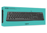 Teclado Logitech K120 Usb Negro Belga