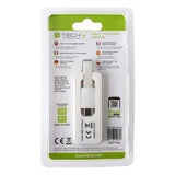 Adaptador Techly Usb 3.1 Tipo C Rj45 10/100/1000, Blanco