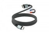 Goodconnections Usb-C 4.0 (St-St) 1m Magnetisches Spiralcable 240w 8k 60hz Schwarz