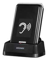 EAN 8015908820607 - Brondi 10282060 teléfono móvil 7,11 cm (2.8") 119 g Negro, Plata Teléfono para personas mayores imagen 4