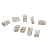 Aisens Pack De 10 Conectores Rj45 8 Hilos Ftp Cat.5e Awg24 - Plata