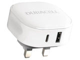 EAN 5056304311538 - Duracell DRACUSB20W-UK cargador de dispositivo móvil Blanco imagen 1