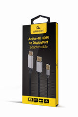 EAN 8716309124553 - Gembird A-HDMIM-DPM-01 adaptador de cable de vídeo 2 m HDMI tipo A (Estándar) DisplayPort Negro imagen 1