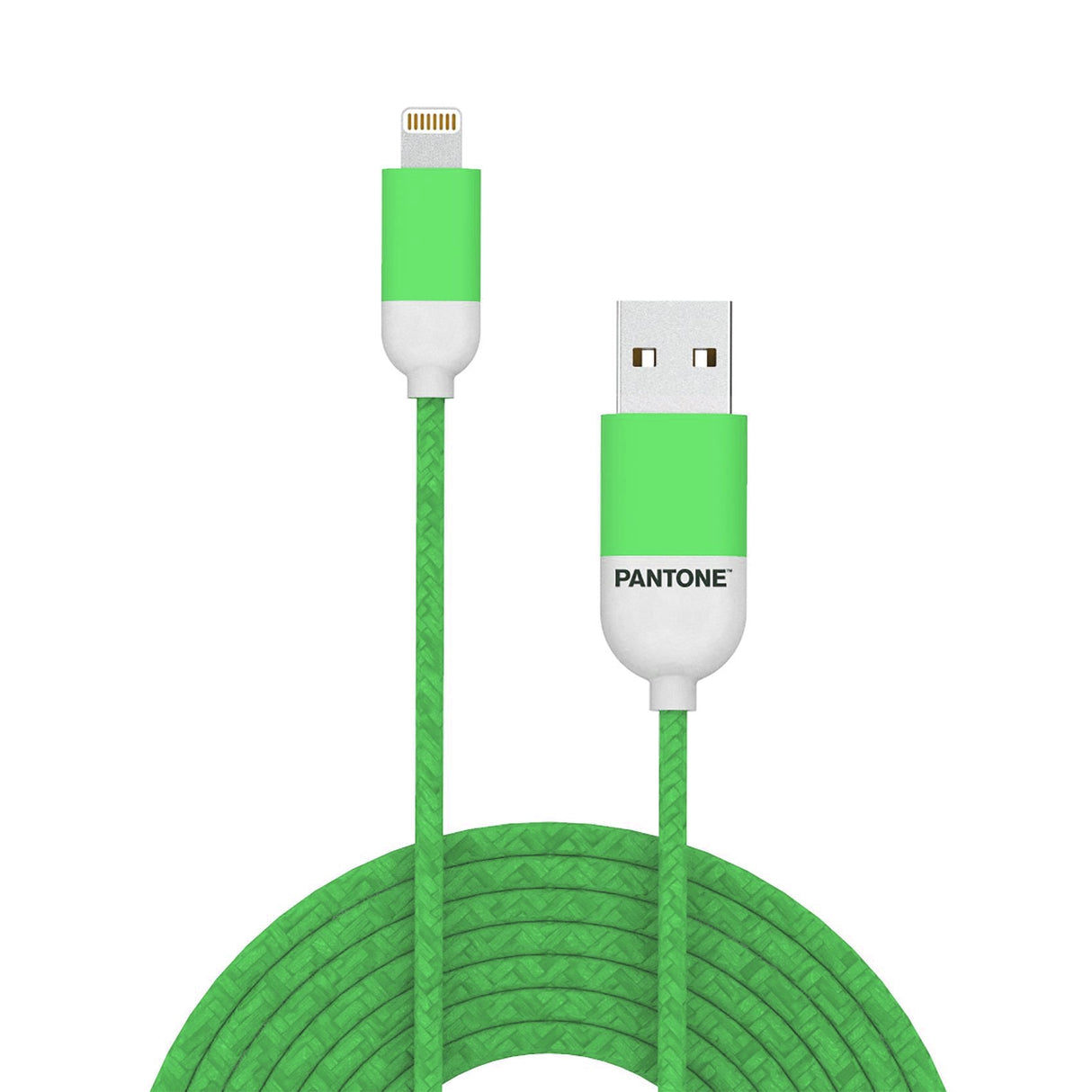 Cable Nylon Pantone Lightning A Usb 1.5m Verde