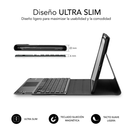 EAN 8436586743659 - SUBBLIM Funda Tablet KEYTAB ProBT Touchpad Ipad 10,9/11 10a/11a Gen NEGRA imagen 3