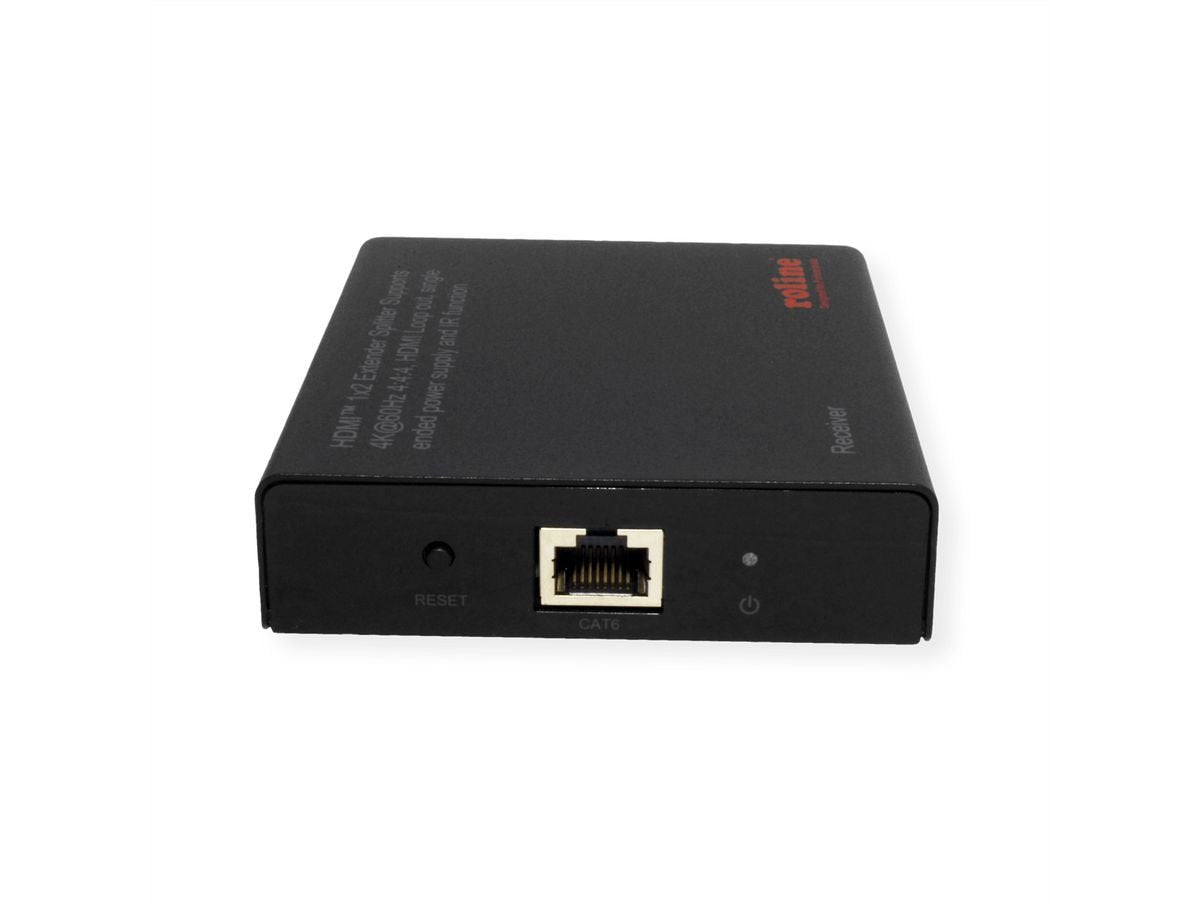 Roline Hdmi Extender Und Splitter, 1x2, Ber Cat.6a, 70m, 4k60hz