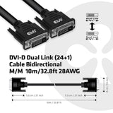 EAN 8719214471491 - CLUB3D DVI-D DUAL LINK (24+1) CABLE BI DIRECTIONAL M/M 10m 32.8 ft 28AWG Negro imagen 4