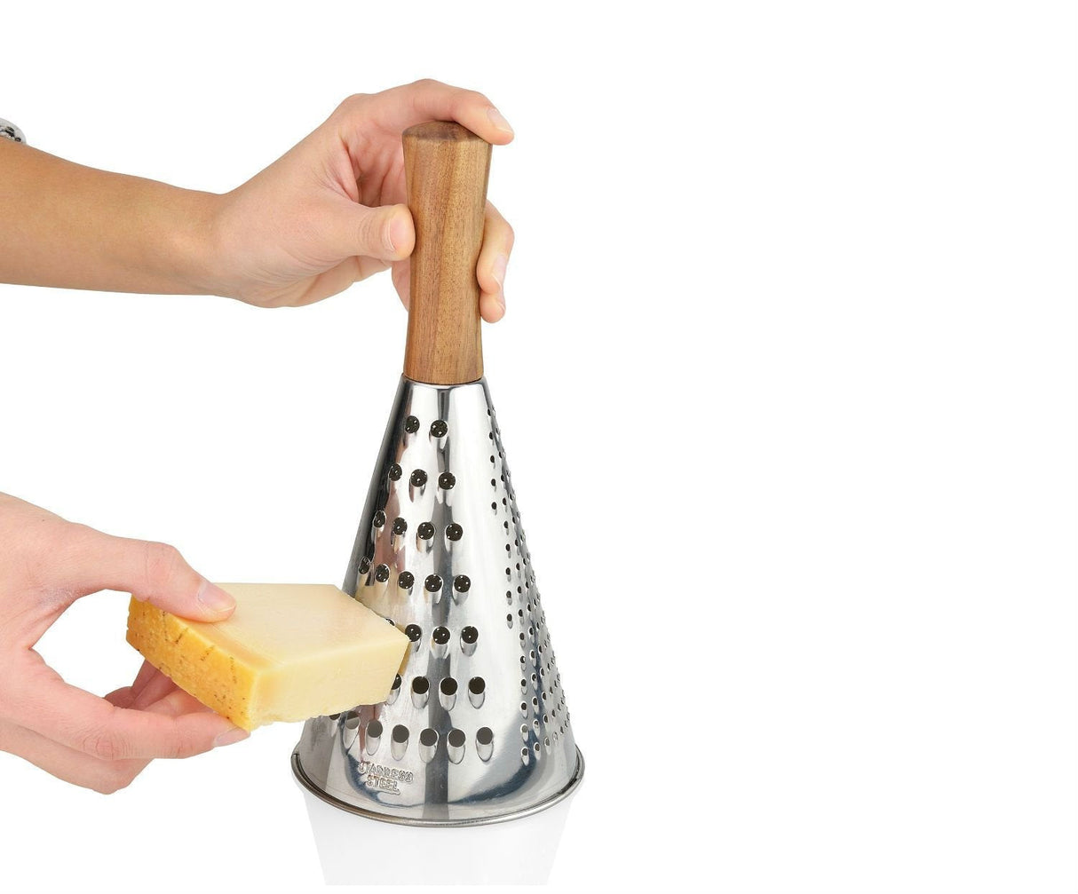 Rallador Inox/Acacia Ø10,5x24cm Cc68027 Andrea House