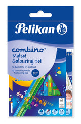 Pelikan Ausmal-Set Combino, Block + 12 Hntmifte