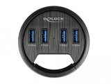 Delock 4 Port Tisch-Hub Mit 4x Superspeed Usb Typ-A Port