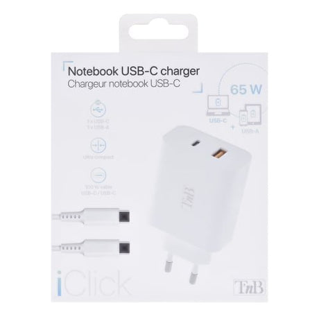 EAN 3303170107904 - T'nB CHNBTINY65 cargador de dispositivo móvil Portátil, Smartphone, Tableta Blanco Corriente alterna Carg imagen 6