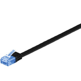Cat 6a Flat-Patch Cable U/Utp, Black, 2 M - Copper