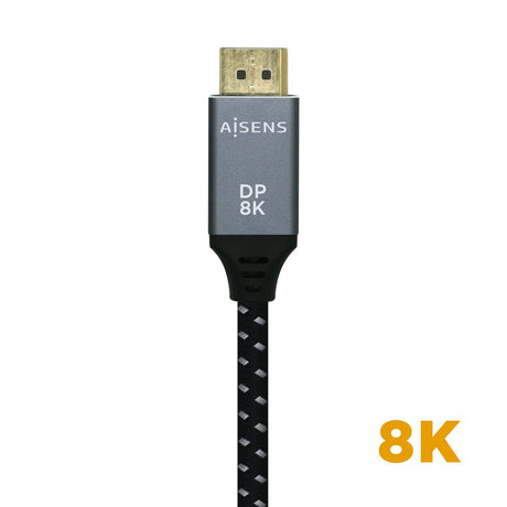 EAN 8436574704747 - AISENS A149-0438 cable DisplayPort 3 m Negro, Gris imagen 3