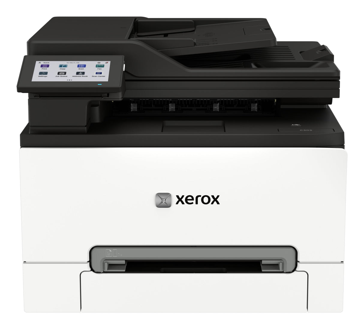 Xerox C305v/Aeeu Impresora Multifunción Color Laser A4/Legal (Material) Hasta 30 Ppm (Copiando) Hasta 30 Ppm (Impresión) 250 Hojas 33.6 Kbps Usb 2.0 Gigabit Lan Wi-Fi(Ac) Host Usb 2.0