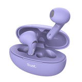 Auriculares Bluetooth Trust Yavi Enc Con Estuche De Carga Morados