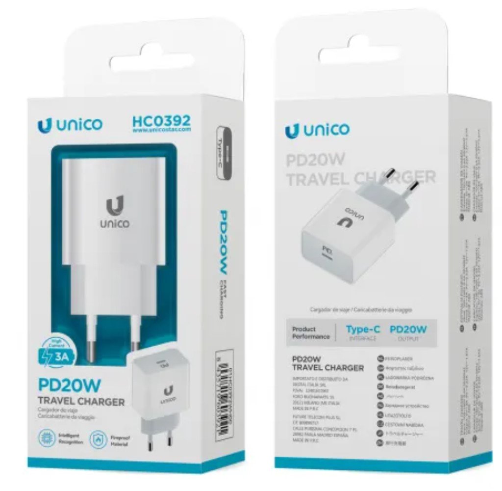 Cargador Unico Usb Tipo(C) 20w