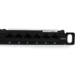 Panel De Parcheo Startech.Com  De 24 Puertos Rj45 Cat5e 110 - 0,5u Montaje En Rack - Patch Panel