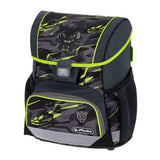 Herlitz Juego De Mochilas Escolares De 4 Piezas, 17 L, Ergonómica,Gris, Verde