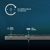 Teclado Frances Ngs Fortune-Bt Multidispositivo Inalambrico Usb Bluetooth - Layout - Silencioso - Teclas X-Type -