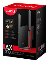 EAN 6971690792909 - Cudy RE3000 ampliador de red Repetidor de red Negro, Rojo 10, 100, 1000 Mbit/s imagen 5