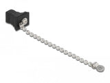 Lwl Staubschutzkappe Mit Kette Für Sc Stecker Schwarz
