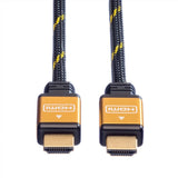EAN 7611990189656 - ROLINE 11.04.5563 cable HDMI 3 m HDMI tipo A (Estándar) Negro, Oro imagen 4
