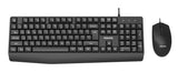 Teclado Y Mouse Philips Spt6237b Cable Usb 2.0 Resistente Agua 1200 Dpi Negro Ergonomico