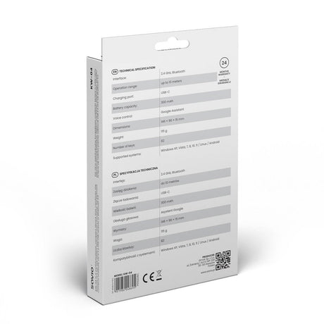 EAN 5901986048695 - Savio SAVMKW-04 teclado para móvil QWERTY Inglés de EE. UU. USB Tipo C Negro imagen 6