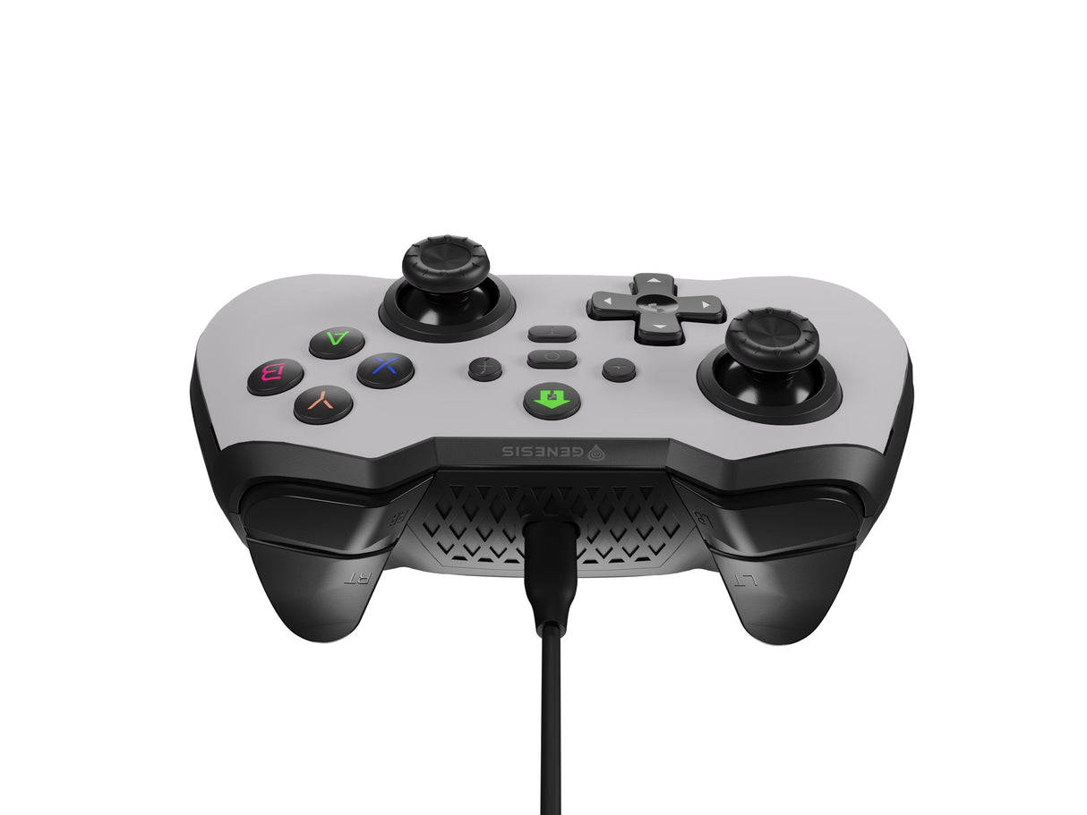 Gamepad Genesis Mangan 300 Usb (For Pc/Switch/Mobile) Blanco