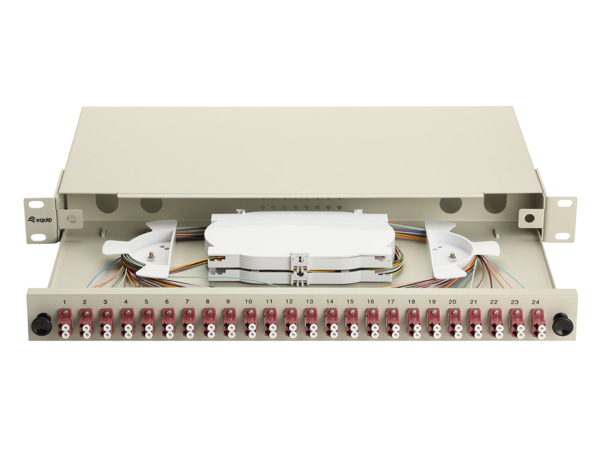 Equip Lwl-Spleisskamen 24-Port Lc-Duplex Om4 1u Komplett Gr