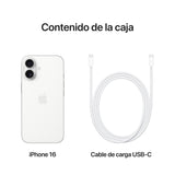 EAN 0195949822070 - Apple iPhone 16 15,5 cm (6.1") SIM doble iOS 18 5G USB Tipo C 128 GB Blanco imagen 9