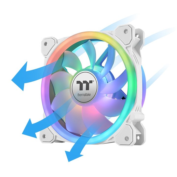 Thermaltake Swafan 12 Rgb Radiador Fan Tt Premium Edition White (3-Fan Pack) Cl-F145-Pl12sw-A