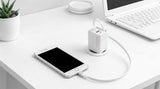 Cargador Usb Gan Mars Gaming Md-Gan65rw 65w 1xusb-C 1xusb-A Cable Retractil Pd Color Blanco