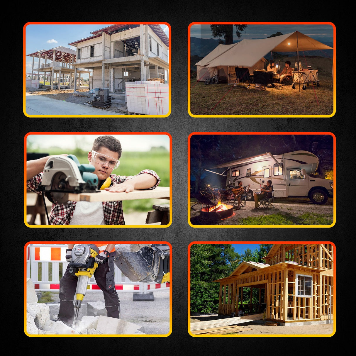 Extralink Ex.30356 Motor-Generador 5000 W 25 L Gasolina Negro, Naranja