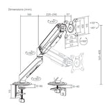 EAN 8435739904954 - AISENS DT32TSR-447 soporte para monitor 81,3 cm (32") Escritorio imagen 7
