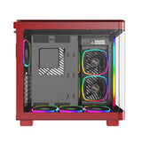 Caja Montech King Pro 95, Roja, Vidrio Templado X 2 King95pror